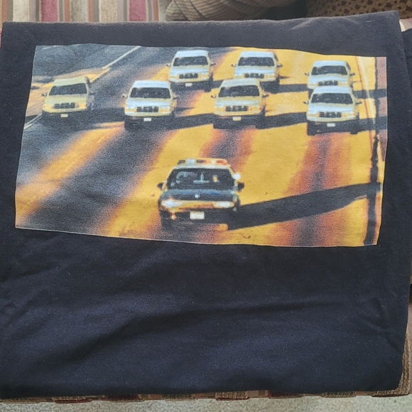 PLEASURES OJ CAR CHASE TEE - Picture 1 of 1